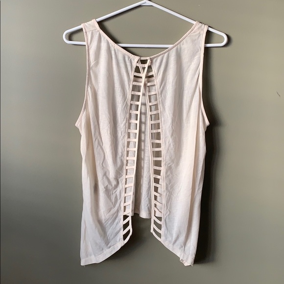 Off white Open Back Tank - Small - Picture 2 of 4